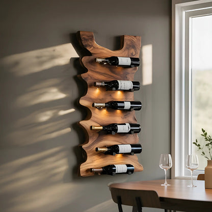 Handcrafted Live Edge Wine Holder For Entryway Design Ideas Kitchnce