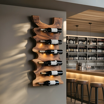 Handcrafted Live Edge Wine Holder For Entryway Design Ideas Kitchnce
