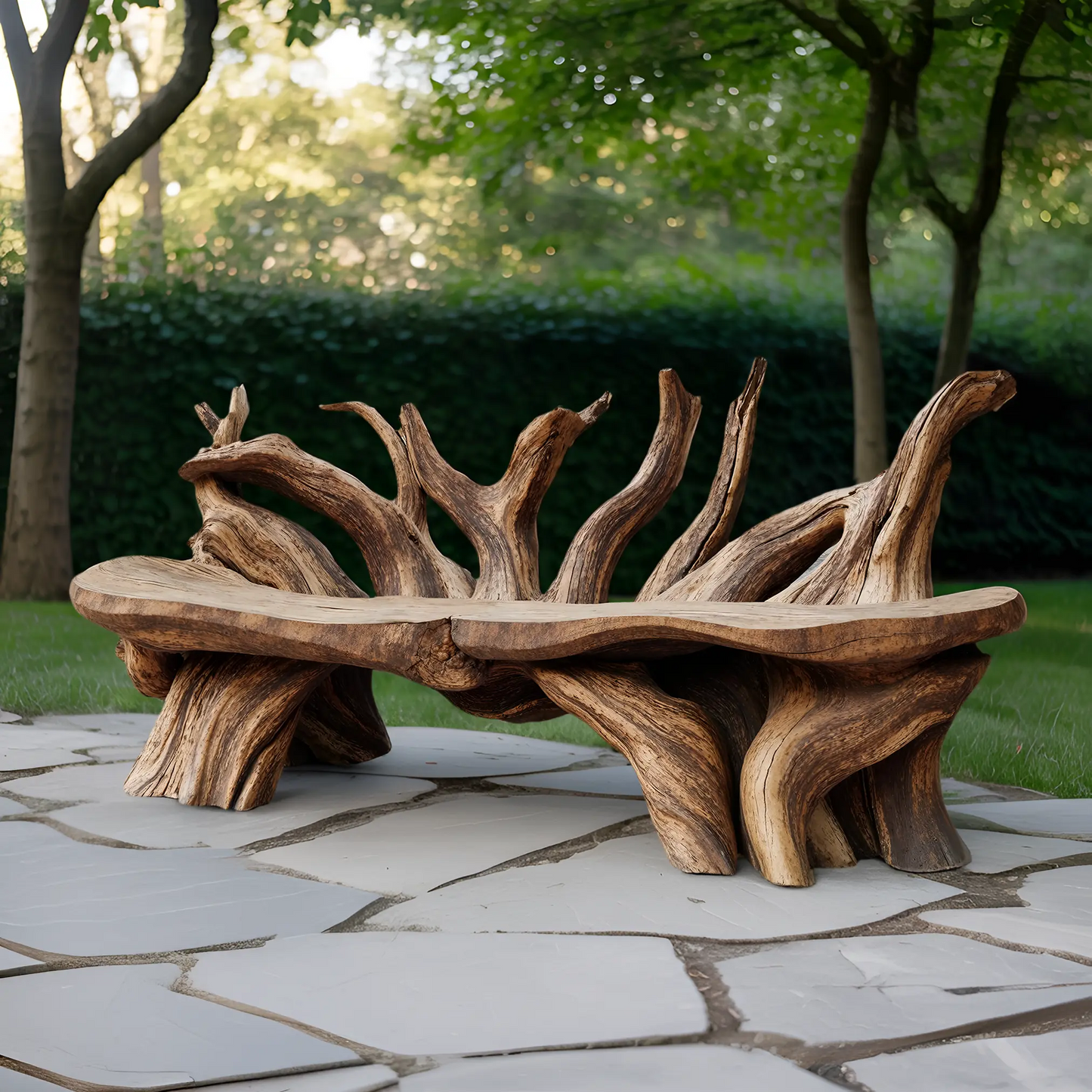 Mid Century Wooden Bench Outdoor Decor For Sleek Exteriors Kitchnce