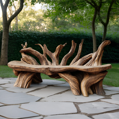 Mid Century Wooden Bench Outdoor Decor For Sleek Exteriors Kitchnce