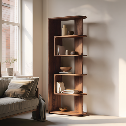 Minimalist Vertical Display Bookshelf For Living Room Kitchnce