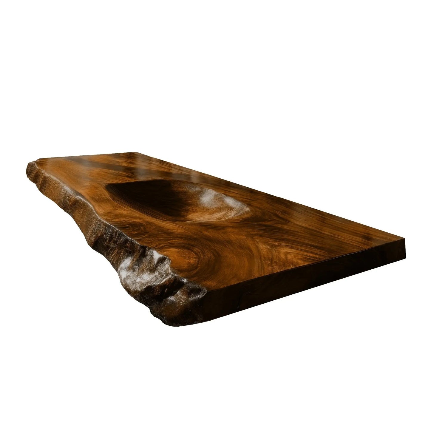 Ravello Live Edge Solid Wood Floating Bathroom Vanity with Integrated Sink Kitchnce
