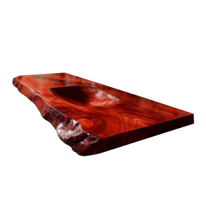 Ravello Live Edge Solid Wood Floating Bathroom Vanity with Integrated Sink Kitchnce