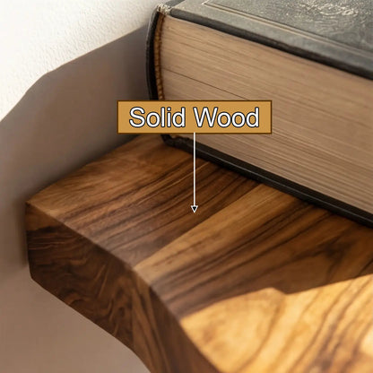 Ravello Live Edge Solid Wood Floating Shelf SPA589354 Kitchnce