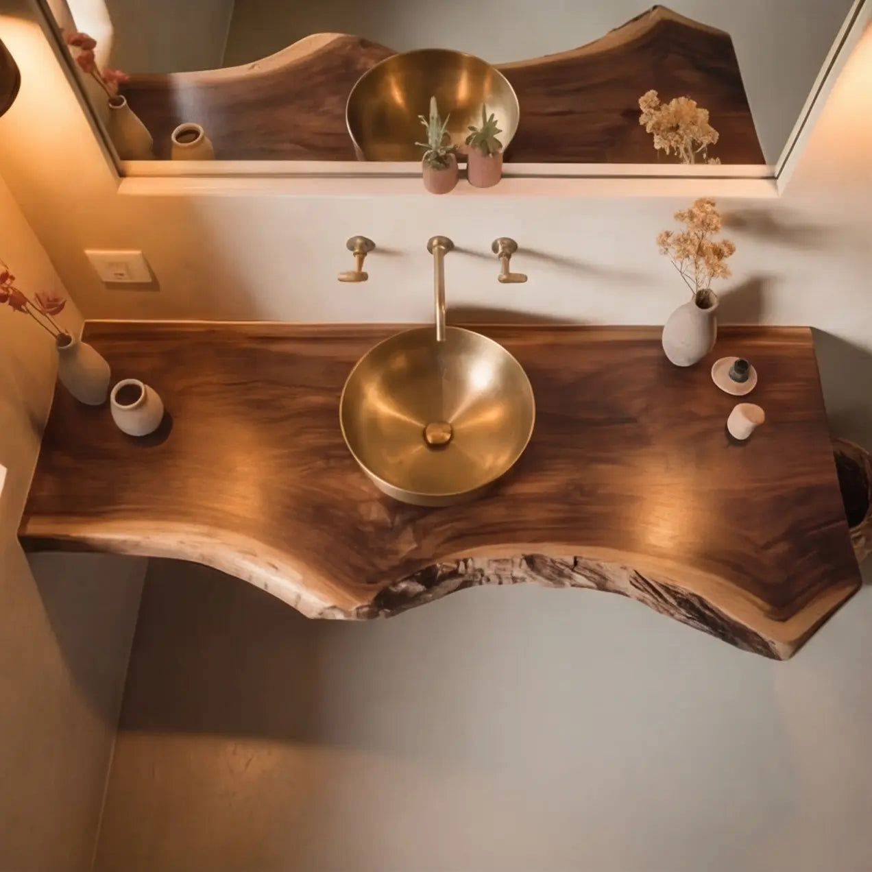 Riverbend Solid Wood Floating Bathroom Vanity Kitchnce