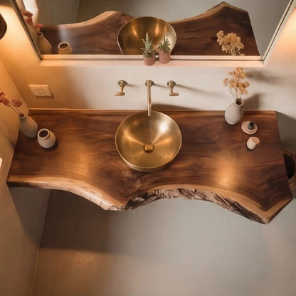 Riverbend Solid Wood Floating Bathroom Vanity Kitchnce