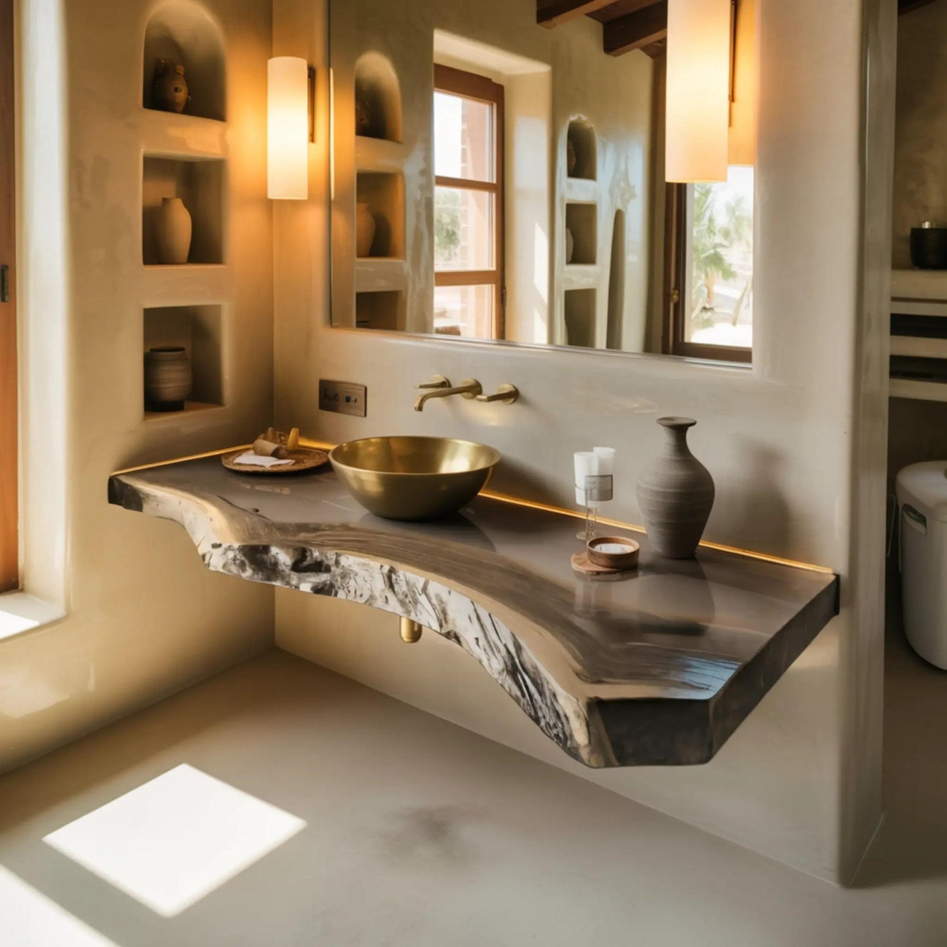 Riverbend Solid Wood Floating Bathroom Vanity Kitchnce