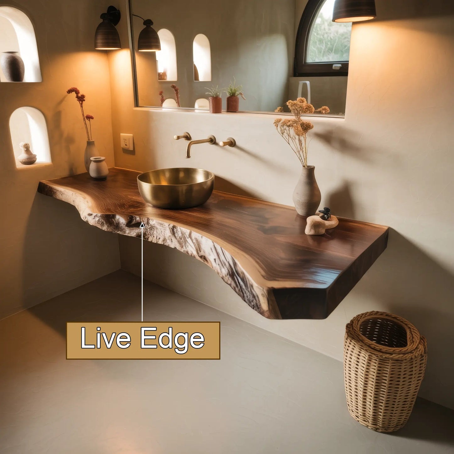 Riverbend Solid Wood Floating Bathroom Vanity Kitchnce