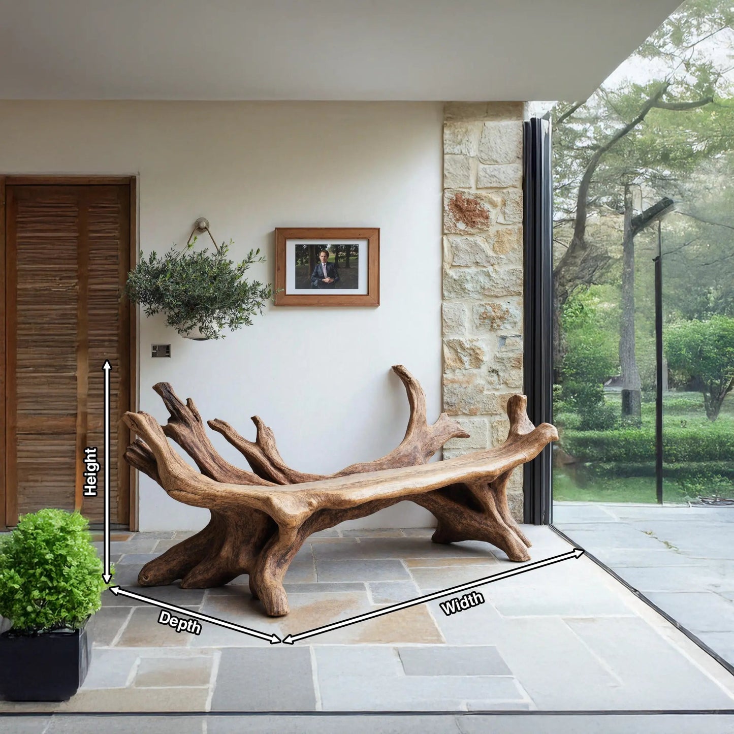 Handcrafted Live Edge Bench For Entryway Design Kitchnce