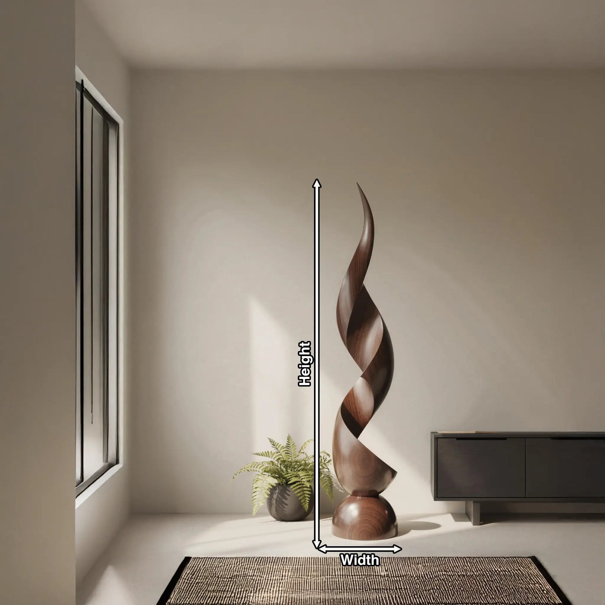 Handcrafted Organic Contemporary Landscape Sculpture For Office Decor Kitchnce
