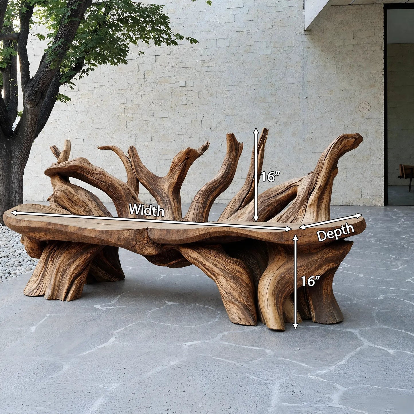 Mid Century Wooden Bench Outdoor Decor For Sleek Exteriors Kitchnce