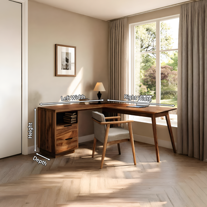 Minimal L Shaped Desk For Home Workspace Kitchnce