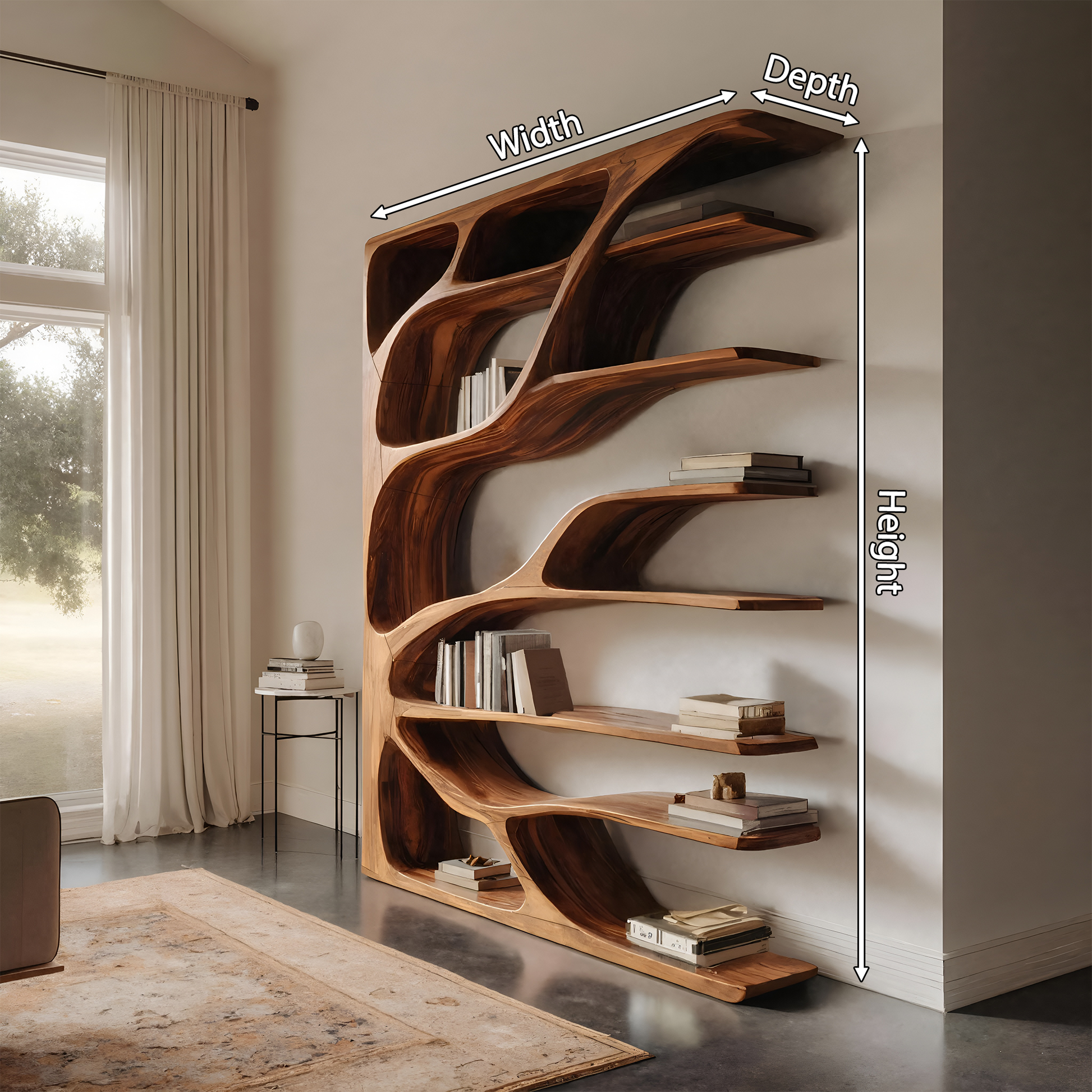 Modern Statement Bookshelf For Home Interiors Decor Kitchnce
