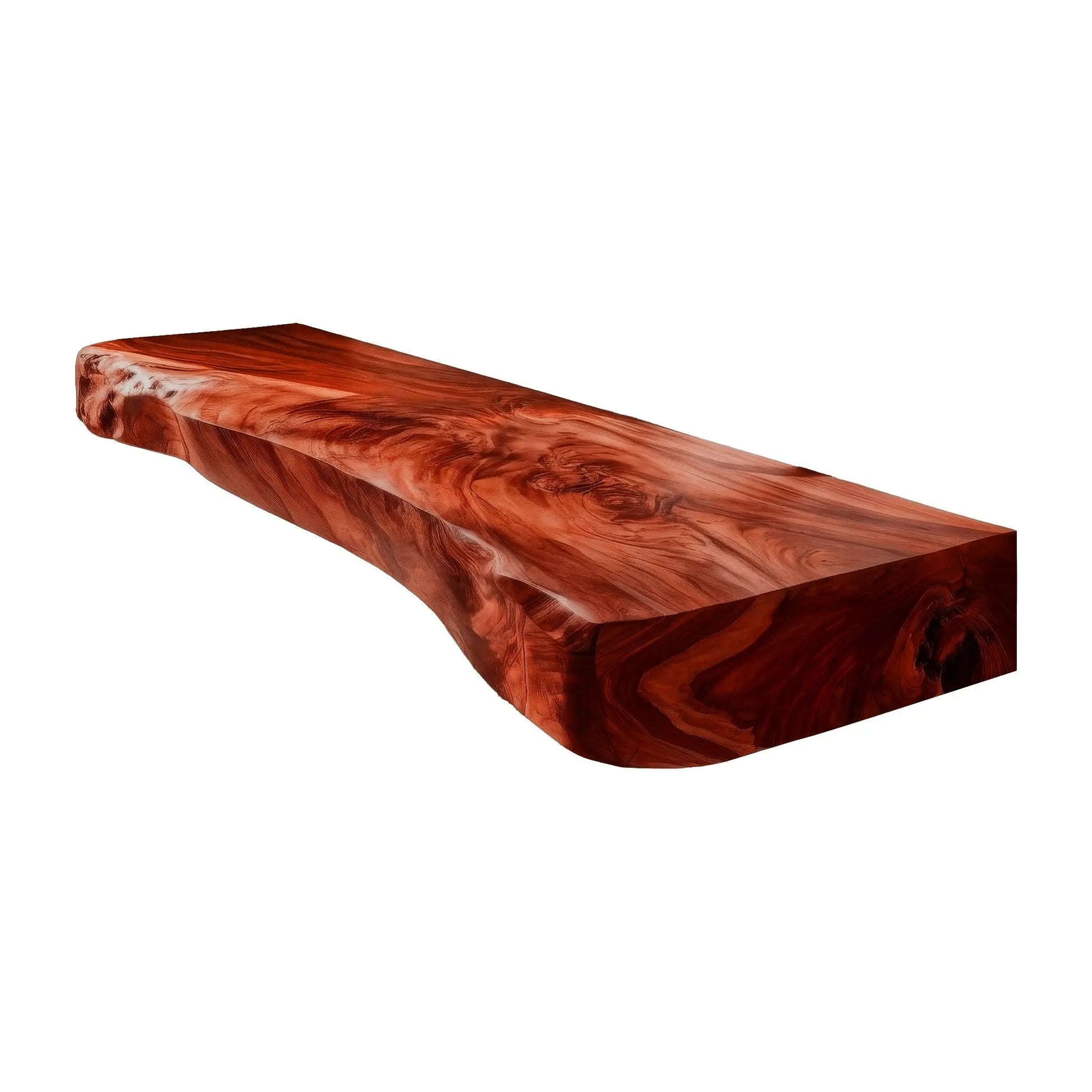 Solvane Live Edge Solid Wood Floating Bathroom Vanity Kitchnce