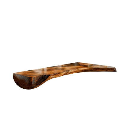 Sylvane Live Edge Solid Wood Floating Desk Kitchnce