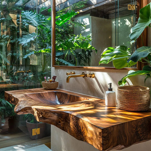 Sylvara Sculpted Solid Wood Floating Bathroom Vanity with Integrated Sink SPA267467 Kitchnce