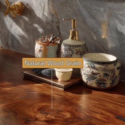 Sylvaris Live Edge Solid Wood Floating Bathroom Vanity SPA169453 Kitchnce