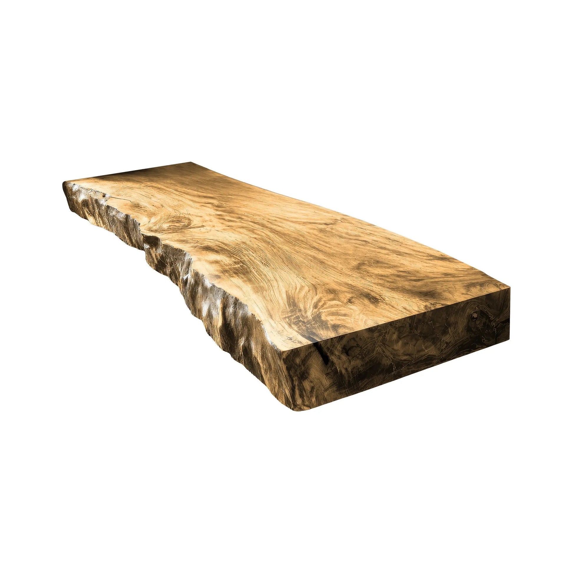 Thalric Live Edge Solid Wood Floating Bathroom Vanity Kitchnce