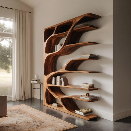 Modern Statement Bookshelf For Home Interiors Decor Kitchnce