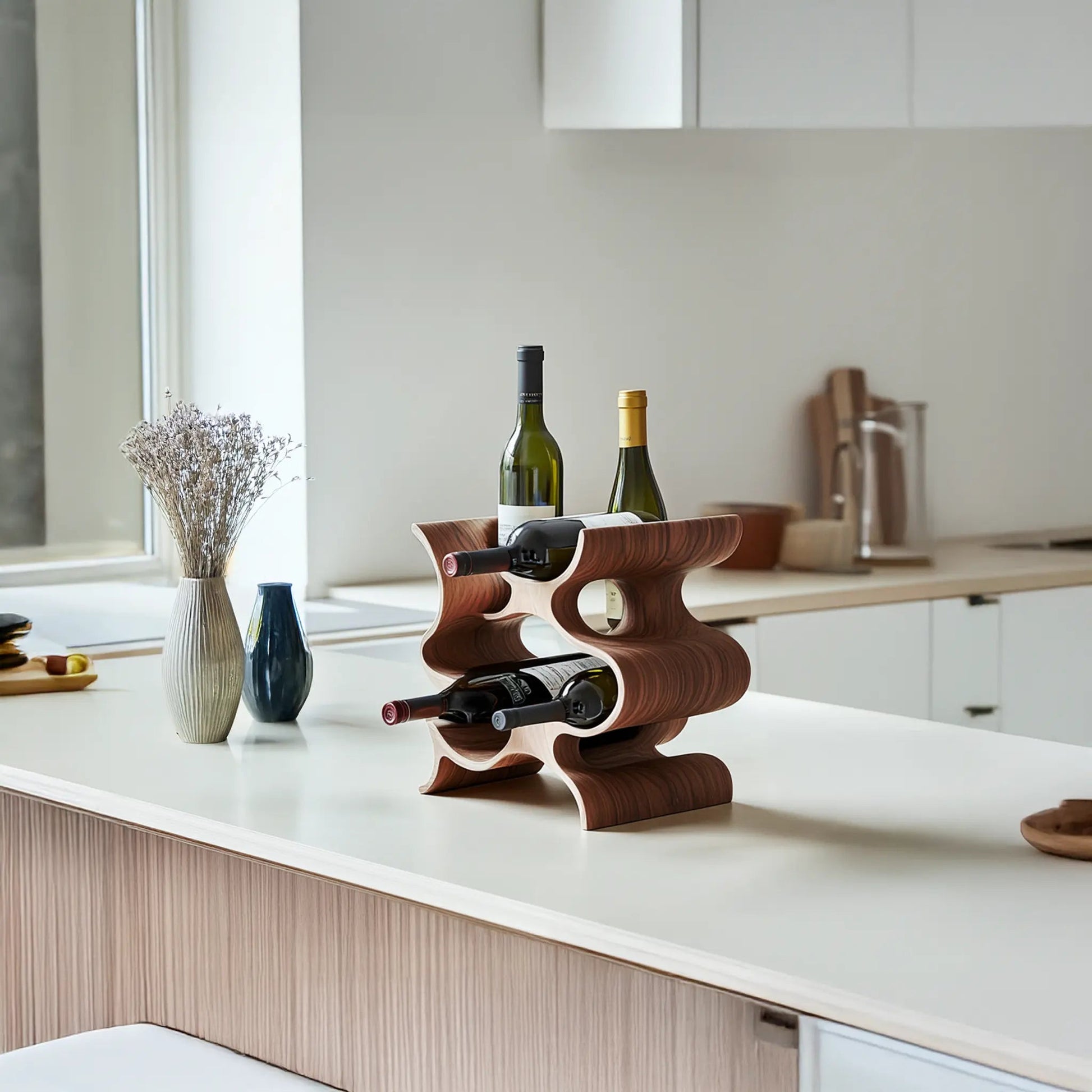 Farmhouse Wine Stand For Furniture Accent Feature Kitchnce