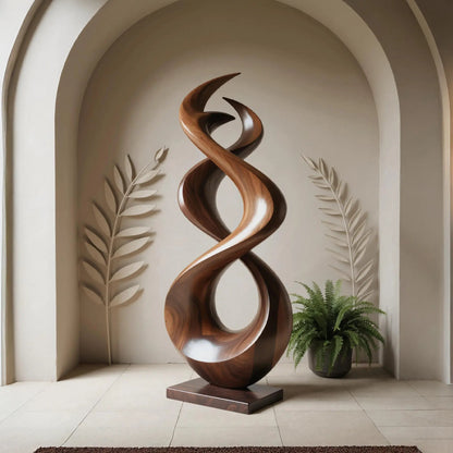 Rustic Abstract Sculpture For Outdoor Garden Kitchnce