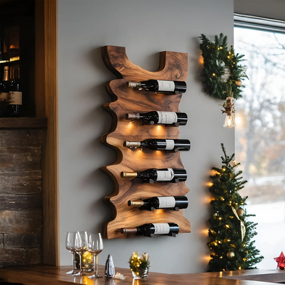 Handcrafted Live Edge Wine Holder For Entryway Design Ideas Kitchnce