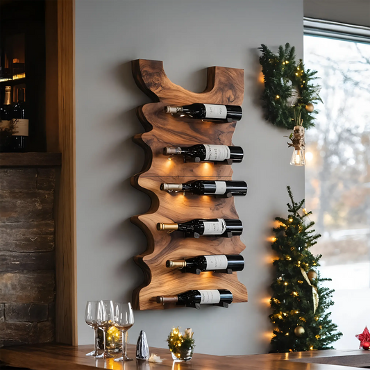 Handcrafted Live Edge Wine Holder For Entryway Design Ideas Kitchnce