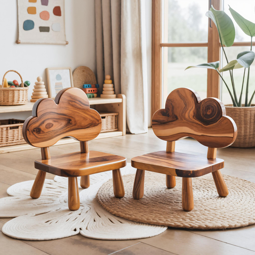 Whimsical Cloud Shaped Kids Chair For Montessori Nursery Or Playroom Kitchnce