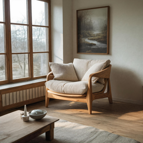 Modern Handcrafted Armchair For Living Room Or Reading Corner Kitchnce