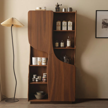Modern Sculptural Cabinet With Curved Doors For Kitchen And Living Room Kitchnce