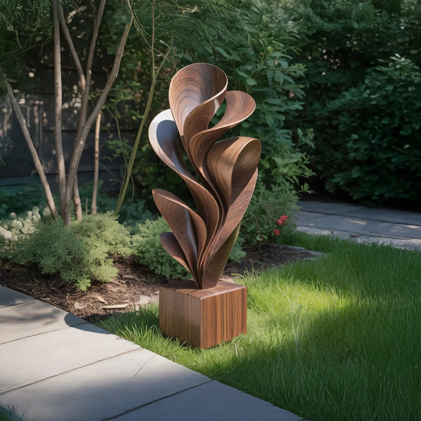 Farmhouse Solid Wood Sculpture Outdoor Garden Decoration Kitchnce