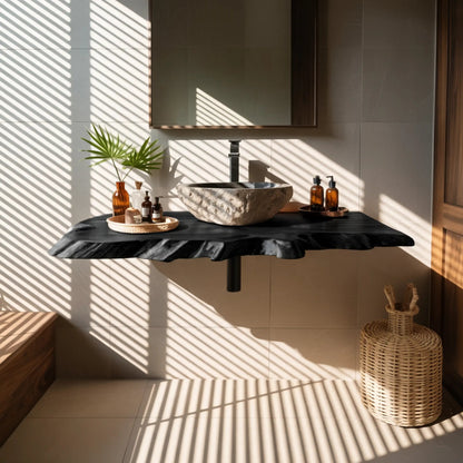Tidewood Live Edge Floating Bathroom Vanity Kitchnce