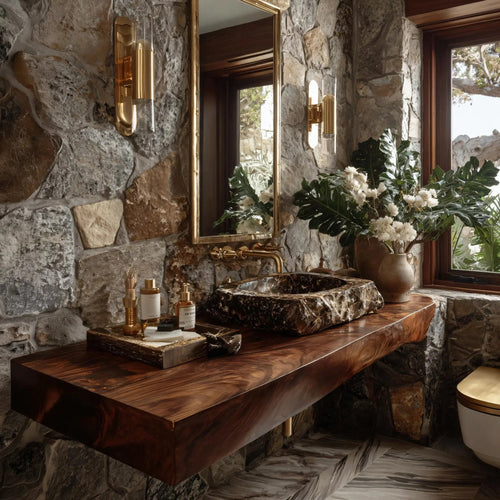 Torvane Solid Wood Floating Bathroom Vanity SPA128438 Kitchnce