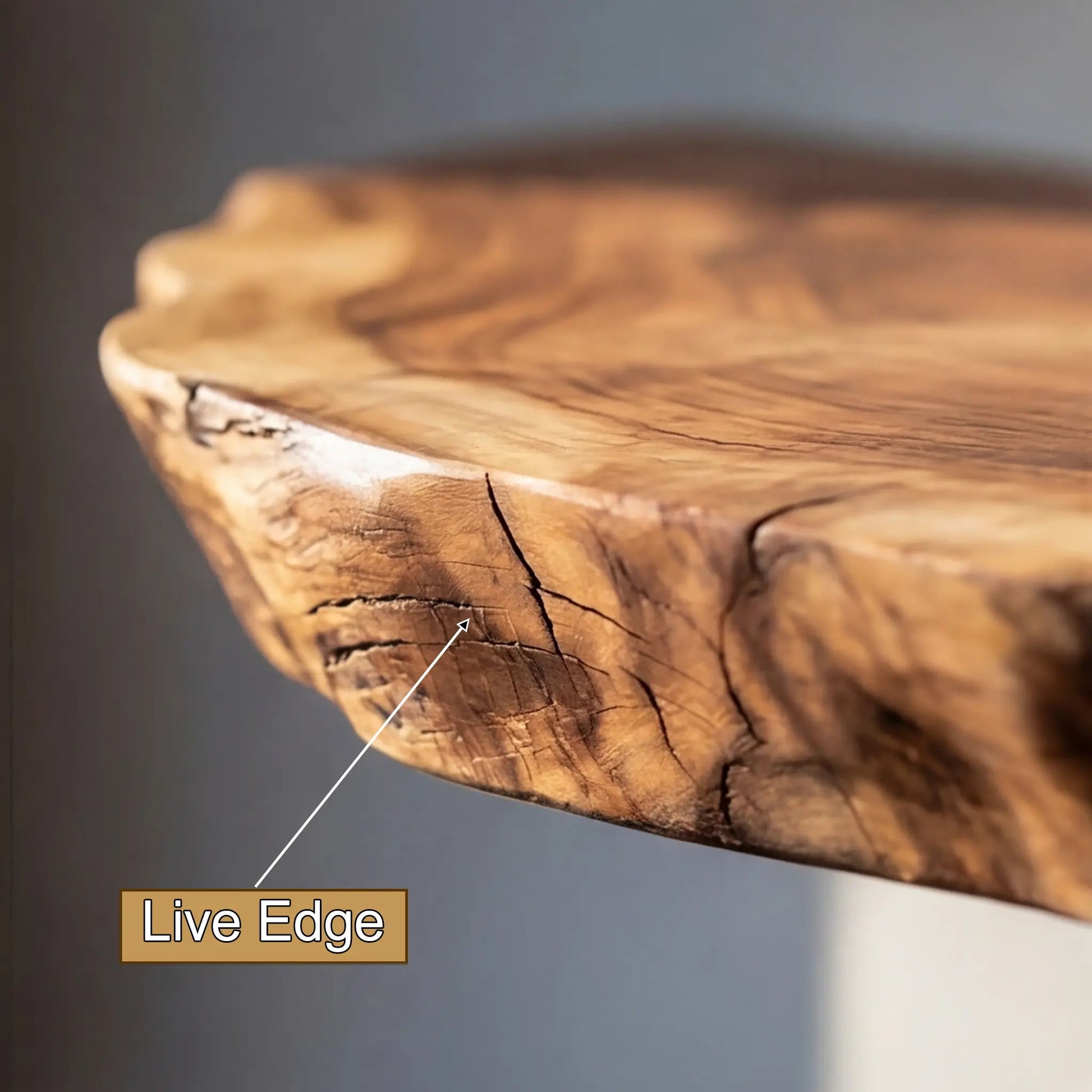 Torvello Live Edge Solid Wood Floating Shelf SPA965832 Kitchnce