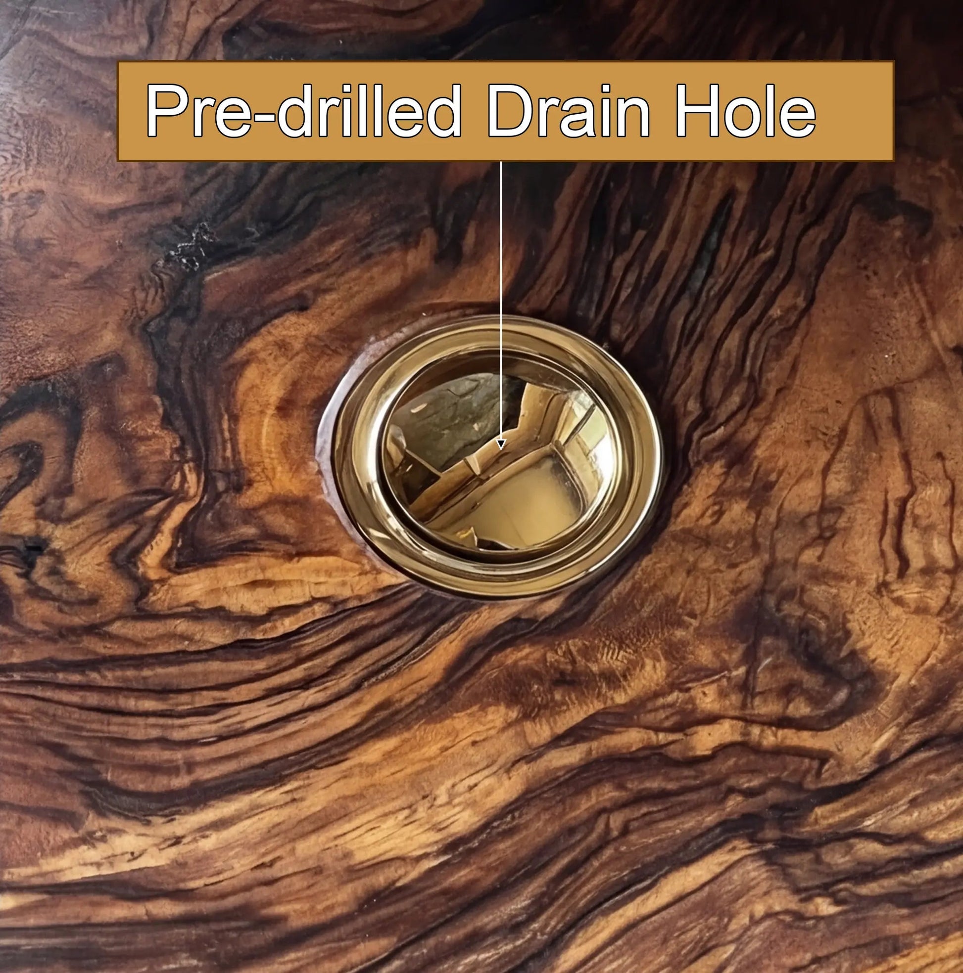 Valthera Live Edge Solid Wood Floating Bathroom Vanity with Integrated Sink SPA235756 Kitchnce