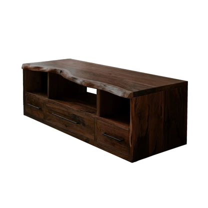 Vareon Live Edge Solid Wood Floating Bathroom Vanity with Drawers Kitchnce