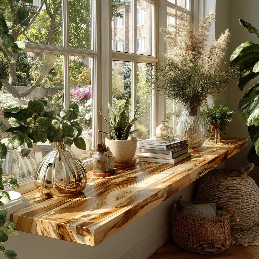 Velaris Live Edge Solid Wood Floating Shelf SPA159639 Kitchnce