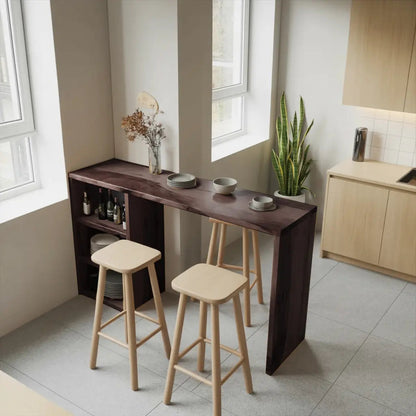 Compact Bar Table With Storage For Small Dining Area Kitchnce
