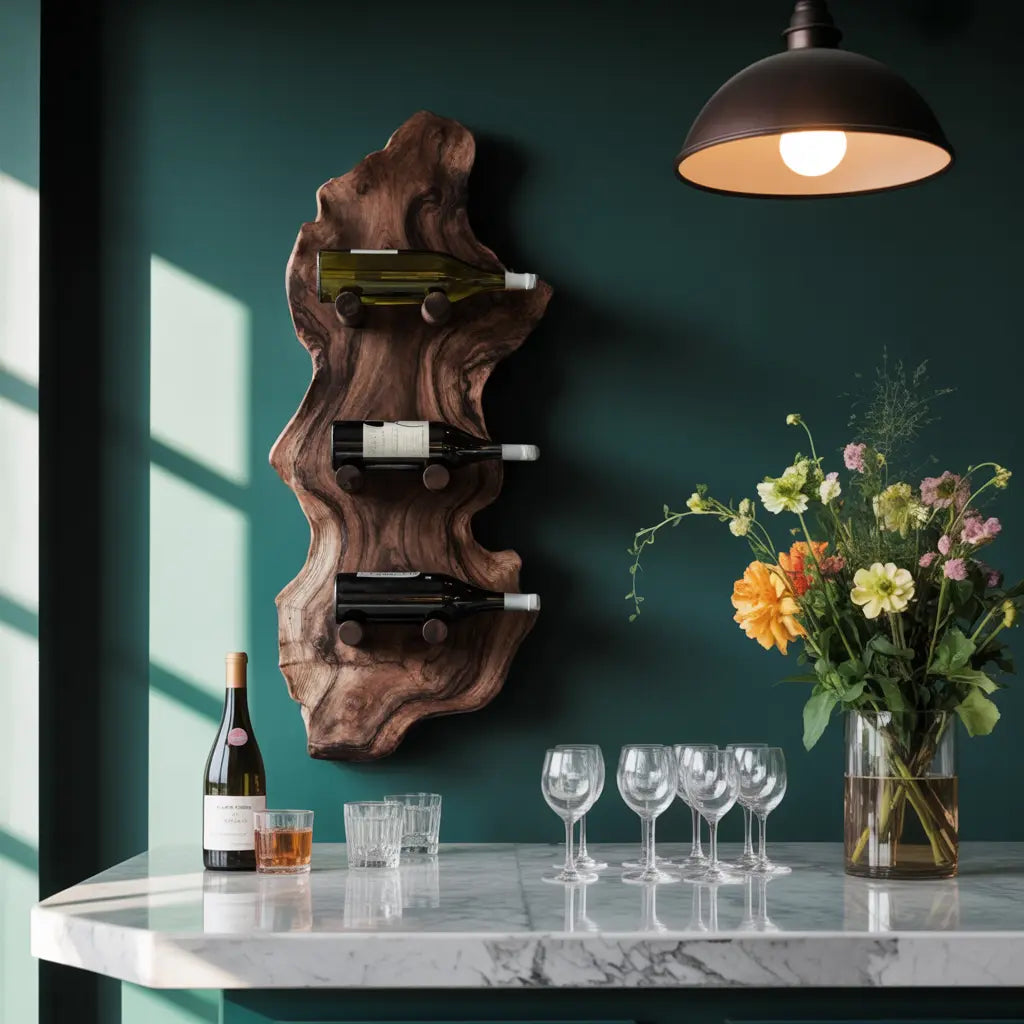 Farmhouse Wine Rack For Country Home Decor Kitchnce