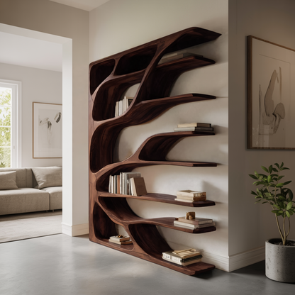 Modern Statement Bookshelf For Home Interiors Decor Kitchnce