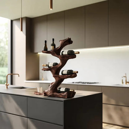 Rustic Wine Holder For Furniture Display Shelf Ideas Kitchnce