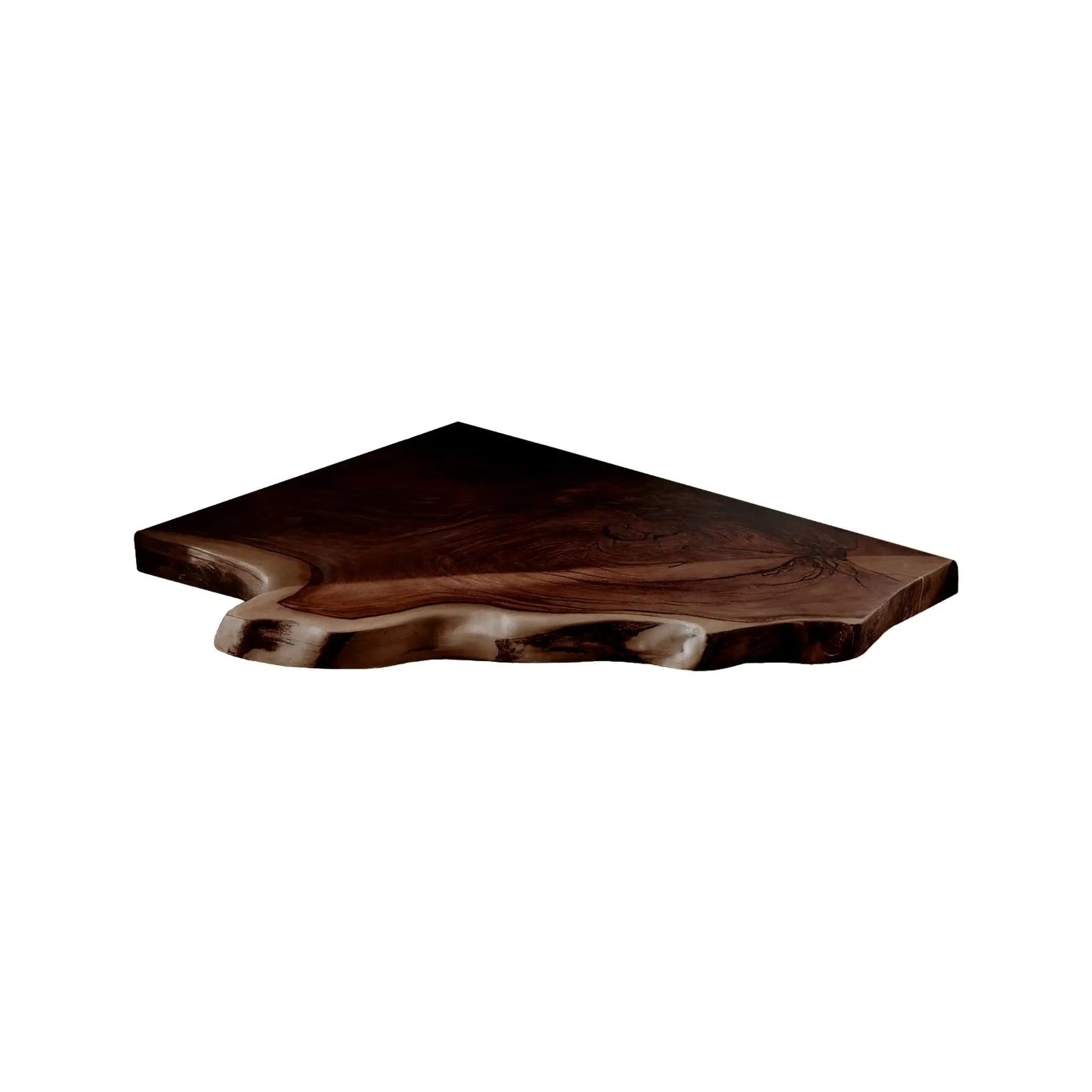 Wavedge Live Edge Floating Corner Shelf Kitchnce