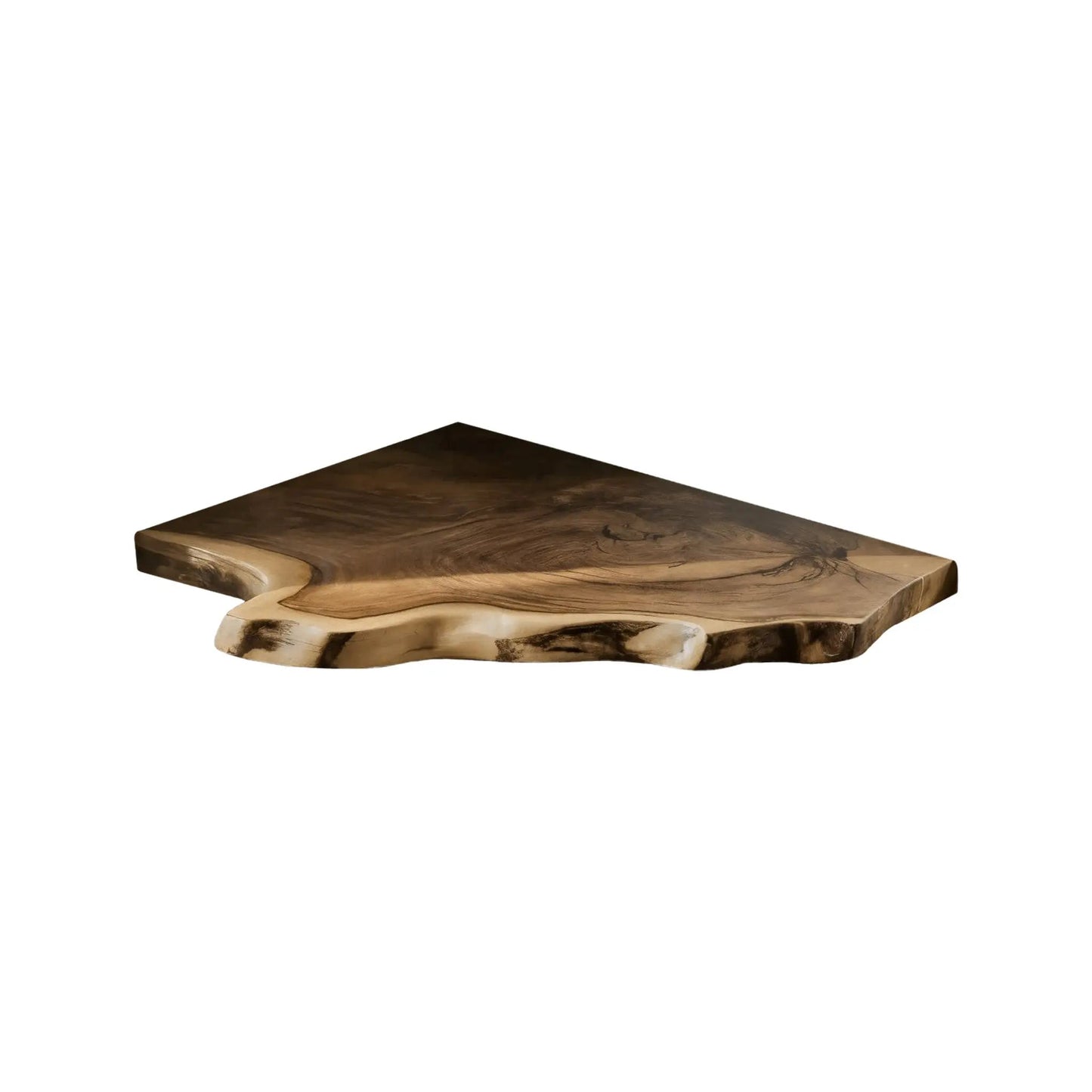 Wavedge Live Edge Floating Corner Shelf Kitchnce