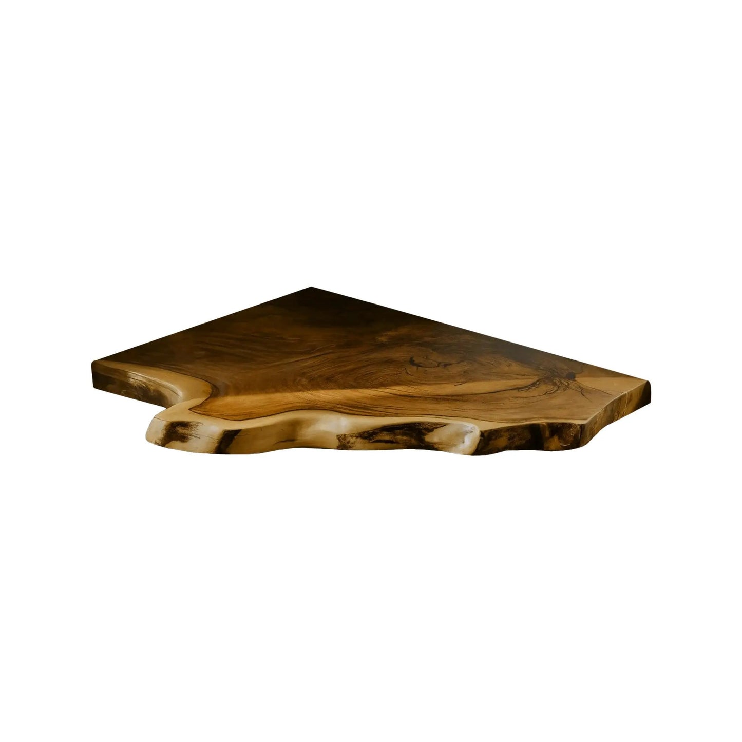Wavedge Live Edge Floating Corner Shelf Kitchnce