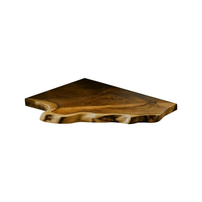 Wavedge Live Edge Floating Corner Shelf Kitchnce
