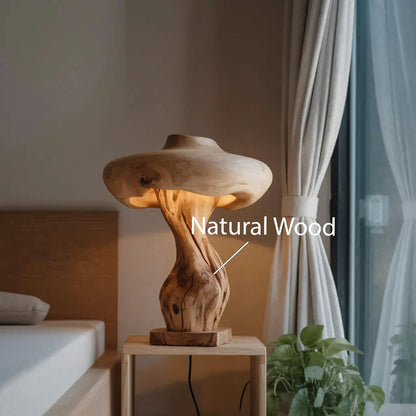 Handcrafted Mushroom Lamp With Organic Design For Bedroom Or Living Room Kitchnce