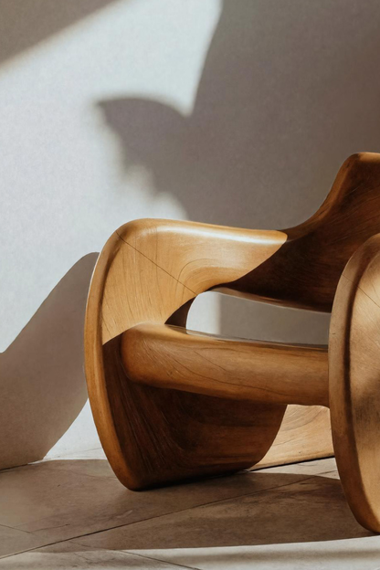 Artistic Sculptural Lounge Chair For Living Room Or Interior Kitchnce