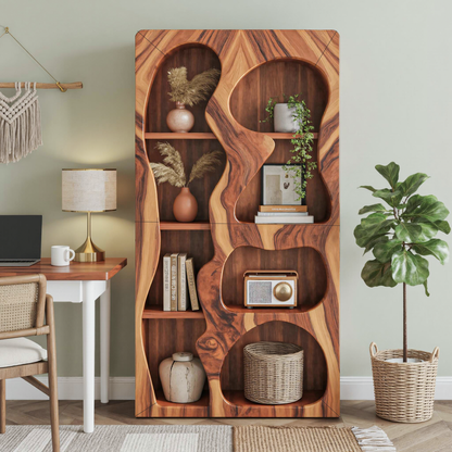 Organic Sculptural Bookshelf For Living Room Or Office Kitchnce