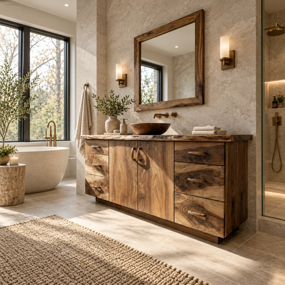 Varelle Solid Wood Bathroom Vanity