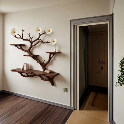 Bloombranch Handcrafted Solid Wood Tree Bookshelf